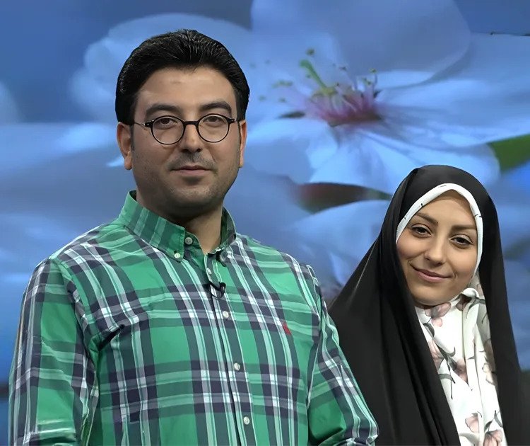 حامد عسکری و همسرش نفیسه صادق‌پور