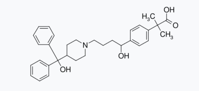 ساختار شیمیایی فکسوفنادین