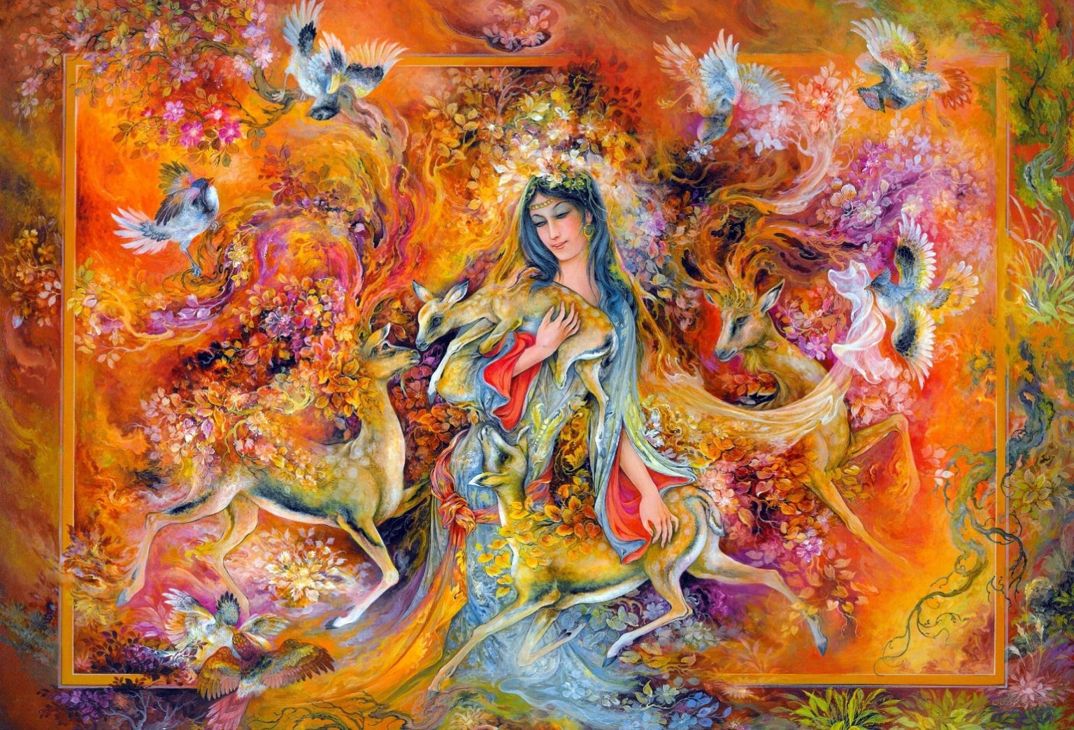 <strong>یک نمونه‌ نقاشی مینیاتور</strong>