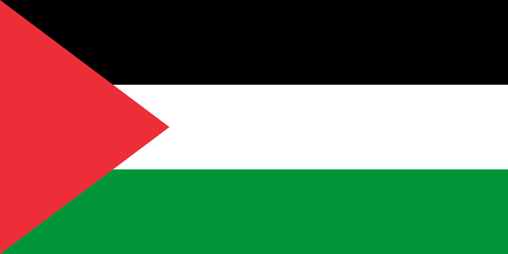 نقشه فلسطین بر روی کره زمین