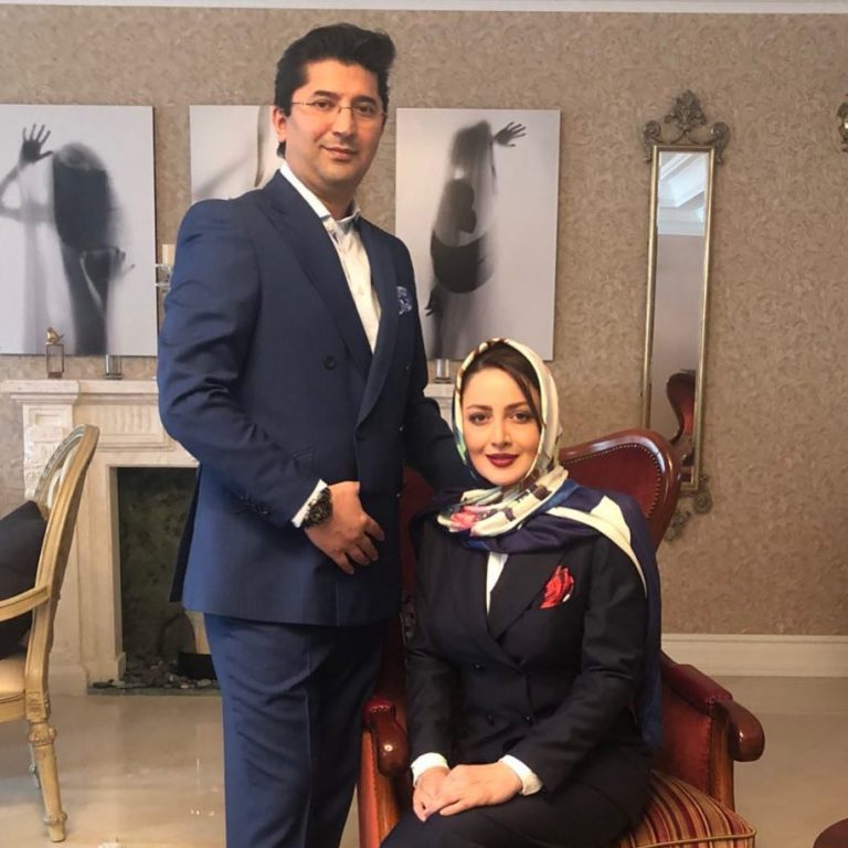 شیلا خداداد و همسرش (فرزین سرکارات)
