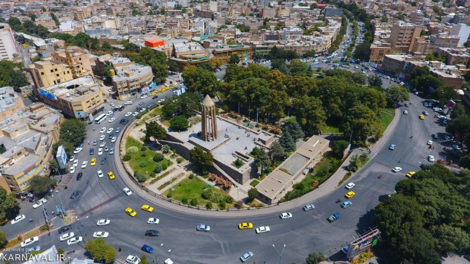 <strong>تصویری هوایی از شهر همدان</strong>