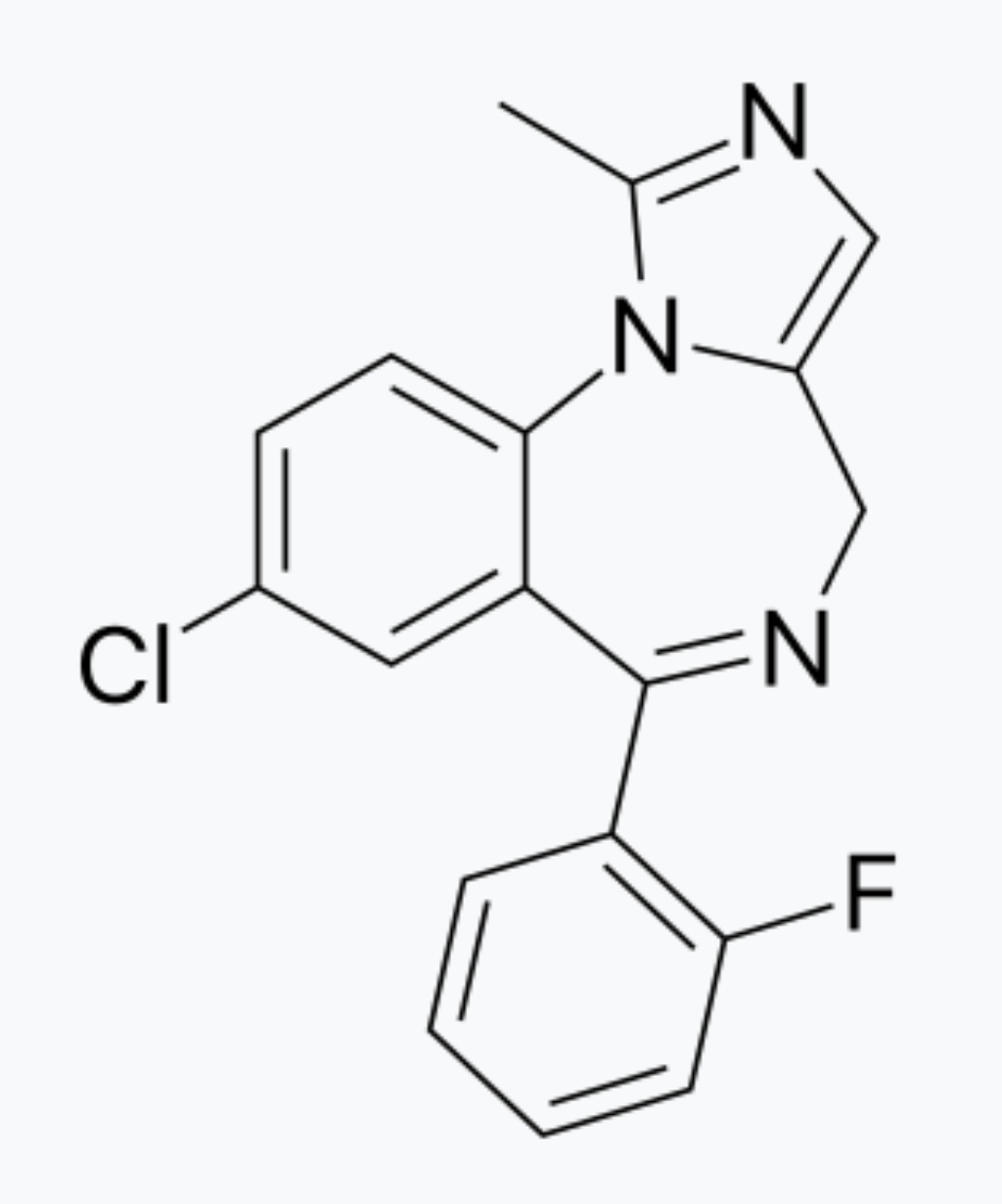 ساختار شیمیایی میدازولام