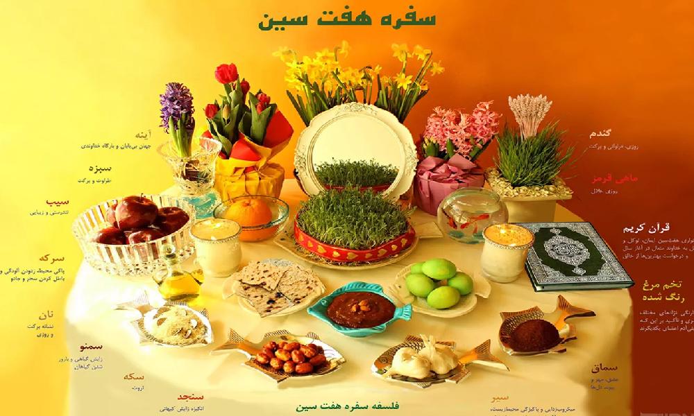 محتویات کامل سفره هفت سین