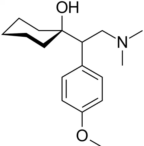ساختار شیمیایی ونلافاکسین