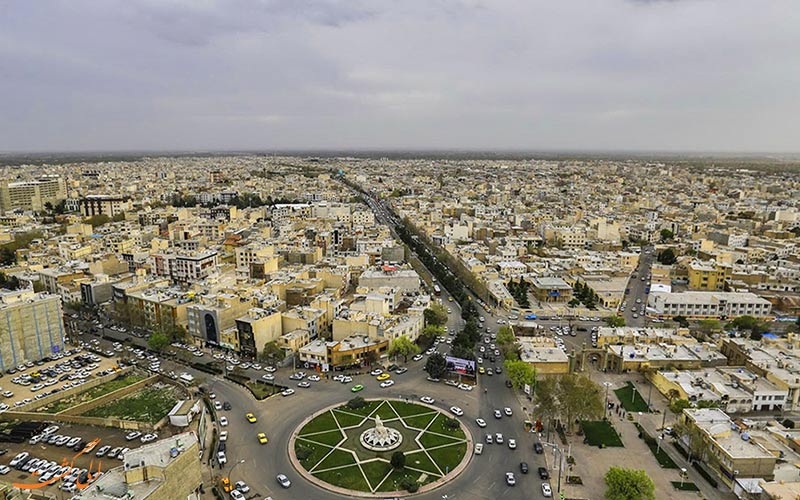 <strong>تصویری هوایی از شهر قزوین</strong>