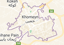 نقشه شهر خمین