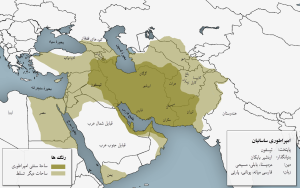 نقشه مرزی قلمرو ساسانیان