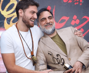 حسن فتحی و پسرش امیرحسین فتحی در حاشیه جشن دنیای تصویر