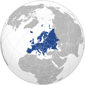 نقشه قاره اروپا