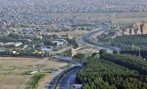 تصویری هوایی از شهر کرمان