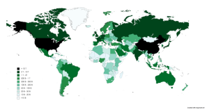 نقشه کشورها بر اساس تولید ناخالص داخلی