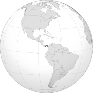 موقعیت پاناما در قاره آمریکا