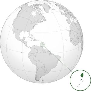 موقعیت جغرافیایی سنت وینسنت و گرنادین‌ها