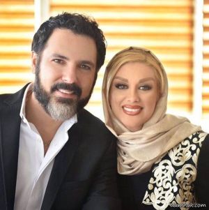 کورش تهامی و همسرش (پونه یزدانی)