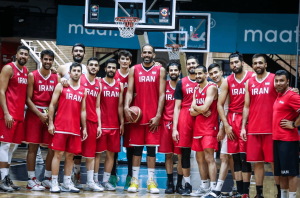 تصویری از تیم ملی بسکتبال ایران