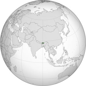 موقعیت جغرافیایی بوتان