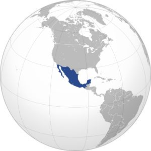 نقشه کشور ایالات متحده مکزیک (کروی)