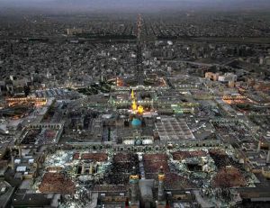 تصویر هوایی از شهر مشهد