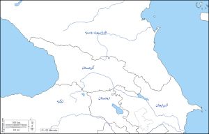 نقشه منطقه قفقاز (شمالی و جنوبی)