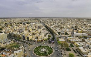 تصویری هوایی از شهر قزوین